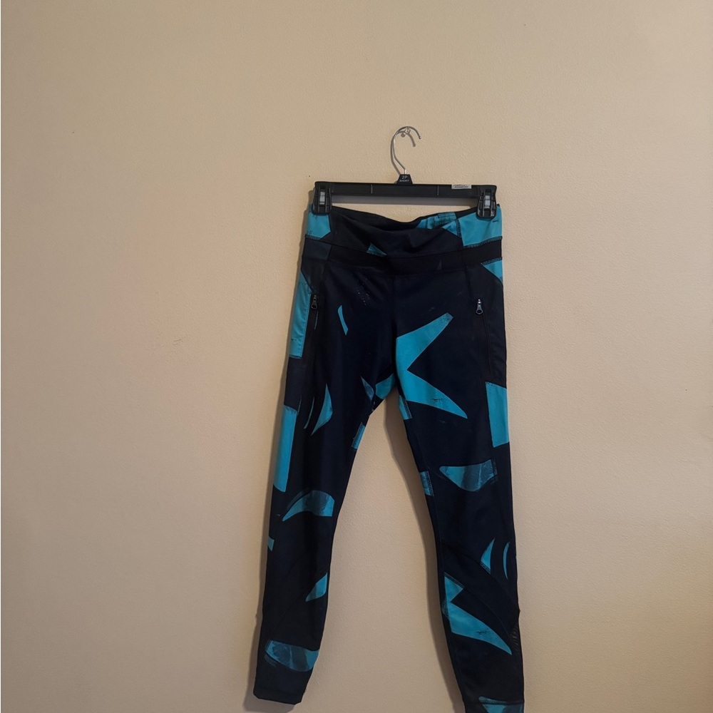 lululemon athletica Black and Teal Align Legging